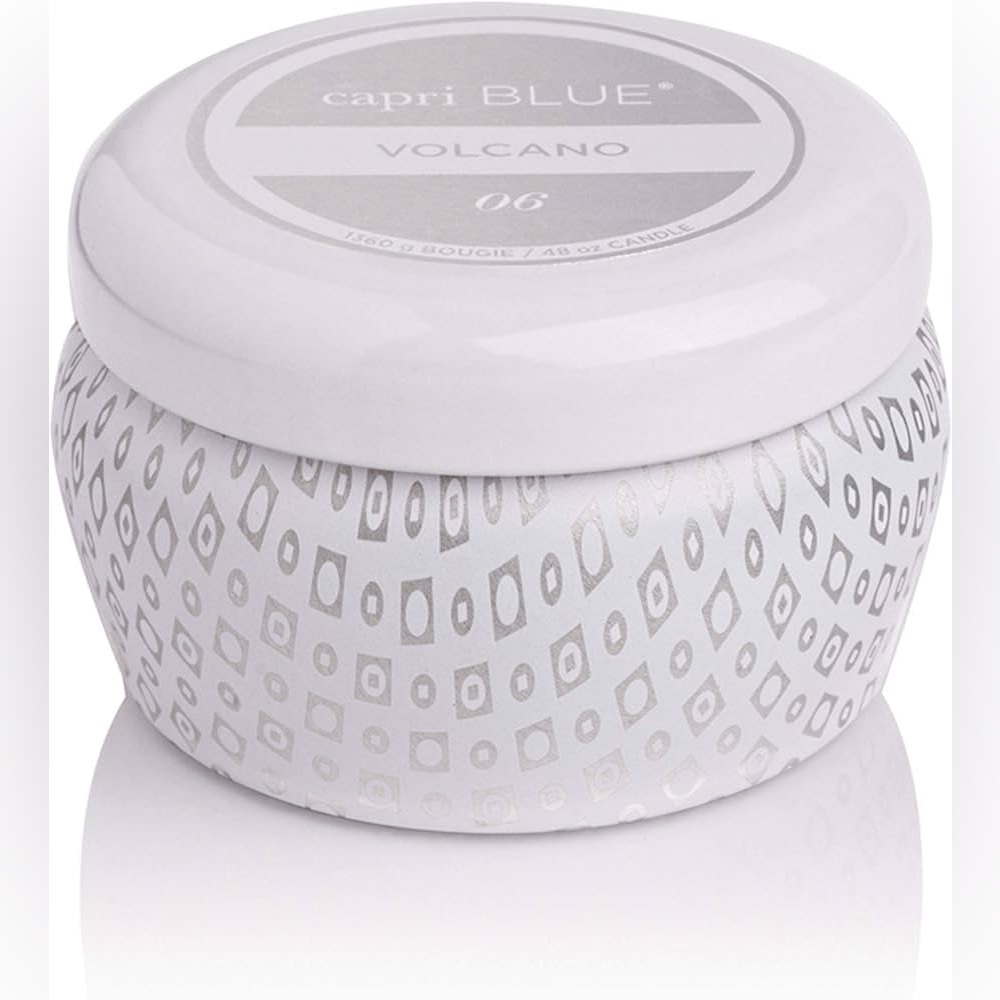 New Capri Blue Mini White Tin Volcano Candle 3oz!!🔥🔥🔥